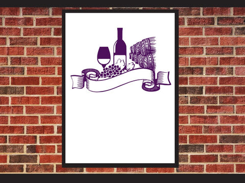 Wine Label Banner Svg SVG Johan Ru designs 
