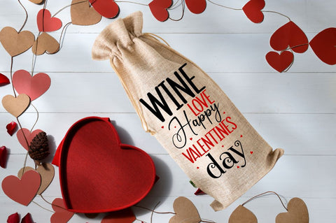 Wine love Happy valentines day SVG SVG Regulrcrative 