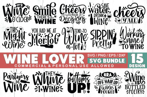 Wine Lover SVG Bundle SVG Ariyan 
