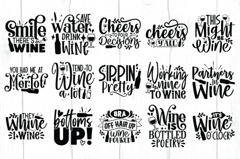 Wine Lover SVG Bundle SVG Ariyan 