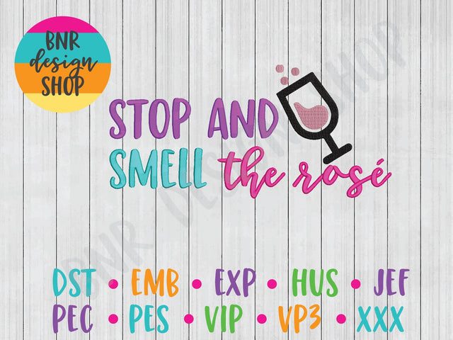 Wine Machine Embroidery Design Embroidery/Applique BNRDesignShop 