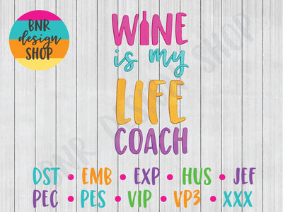 Wine Machine Embroidery Design Embroidery/Applique BNRDesignShop 