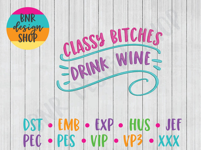 Wine Machine Embroidery Design Embroidery/Applique BNRDesignShop 