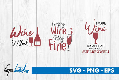 Wine quote bundle svg SVG vectorbundles 