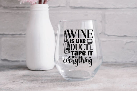 Wine quotes SVG Bundle SVG Regulrcrative 