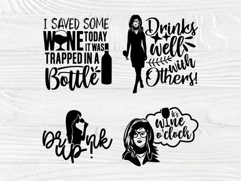 Wine SVG Bundle, Drinking Svg, Woman Svg Shirts SVG TonisArtStudio 