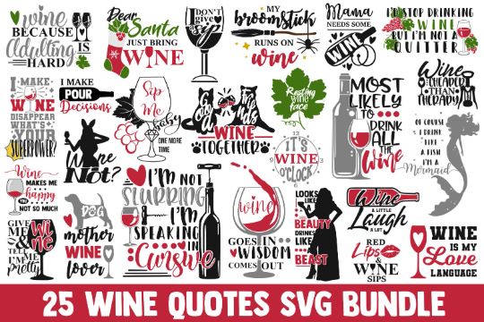 Wine SVG Bundle, funny quotes svg, svg designs, svg quotes, svg sayings, wine glass svg, drink svg, alcohol svg, wine svg files,mom life svg SVG James 