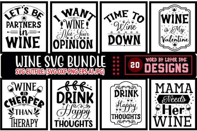 Wine svg bundle, funny wine svg sayings, funny quotes svg, wine glass svg, drinking svg, wine lover svg, liquid therapy svg,svg files,cricut SVG Blessedprint 