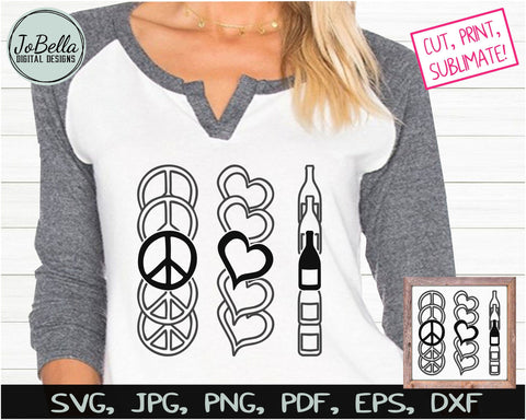 Wine SVG Bundle, Sublimation PNGs and Printables SVG JoBella Digital Designs 