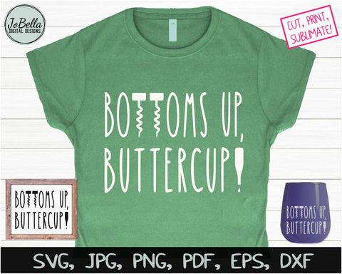 Wine SVG Bundle, Sublimation PNGs and Printables SVG JoBella Digital Designs 