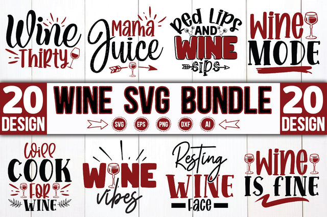 Wine SVG Bundle SVG Ariyan 