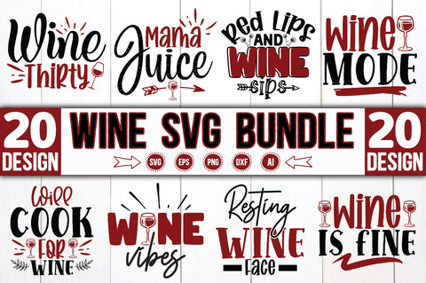 Wine SVG Bundle SVG Ariyan 