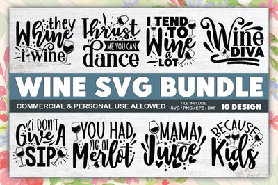 Wine SVG Bundle SVG Ariyan 