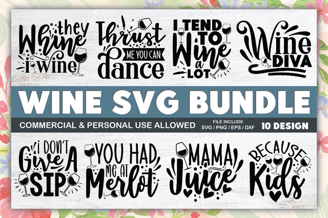 Wine SVG Bundle SVG Ariyan 