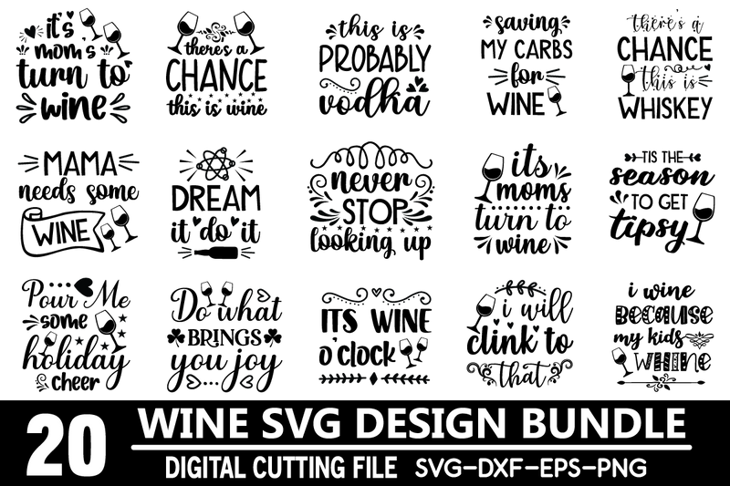 wine svg bundle SVG buydesign 