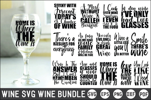 Wine SVG Bundle SVG Creativeart88 