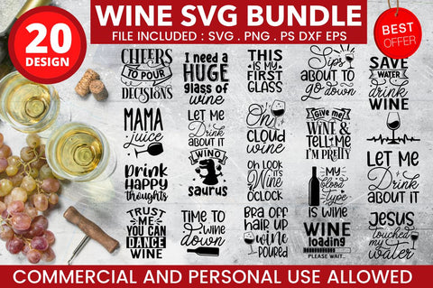 Wine SVG Bundle SVG Designangry 