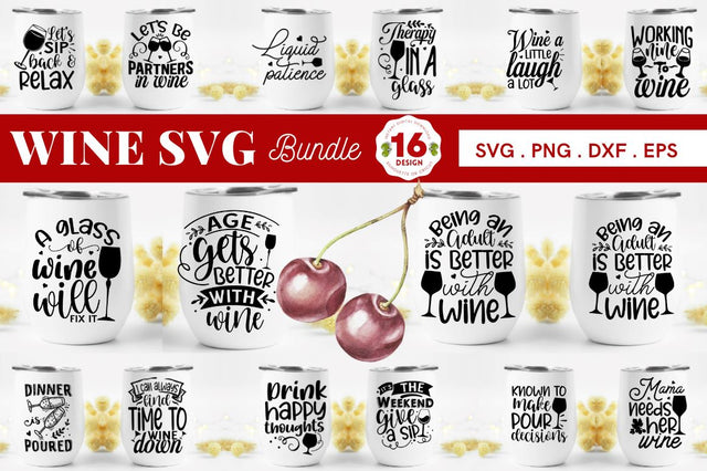 Wine SVG Bundle SVG Designangry 