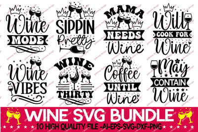 Wine Svg Bundle SVG designmaster24 