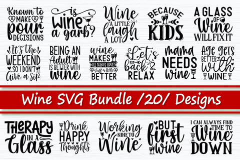 Wine SVG Bundle SVG etcify 