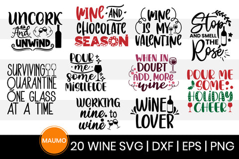 Wine svg bundle SVG Maumo Designs 