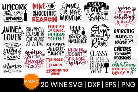 Wine svg bundle SVG Maumo Designs 