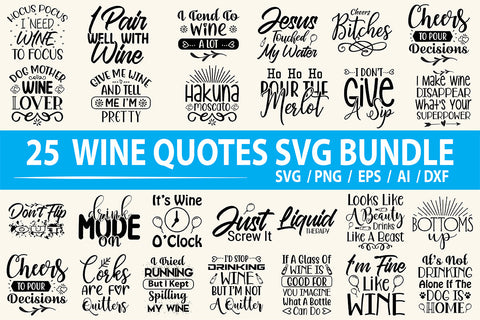 Wine SVG Bundle SVG nirmal108roy 