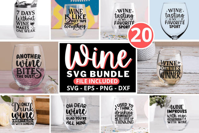 Wine Svg Bundle SVG Regulrcrative 