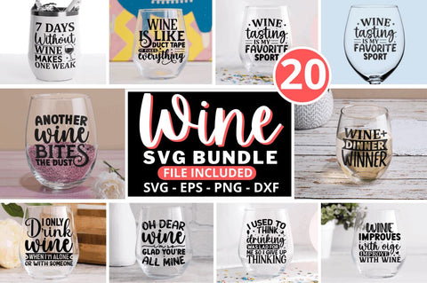 Wine Svg Bundle SVG Regulrcrative 