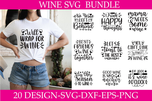 Wine SVG Bundle SVG Shahin alam 