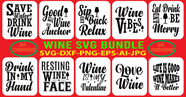 WINE-SVG-BUNDLE SVG Syaman 