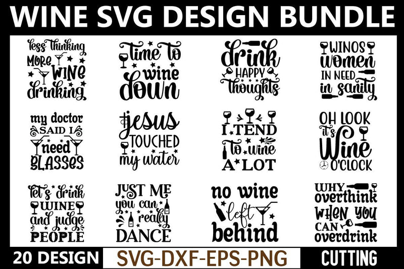 wine svg bundle vol 1 SVG buydesign 