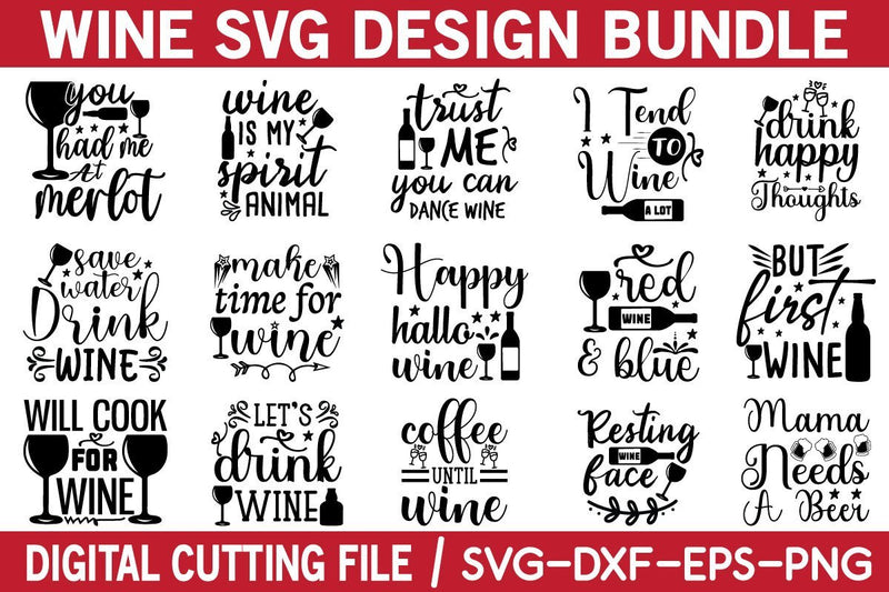 wine svg bundle vol 4 SVG buydesign 
