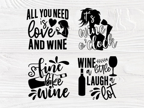 Wine SVG Bundle, Wine Glasses Shirt, Drinking Svg SVG TonisArtStudio 