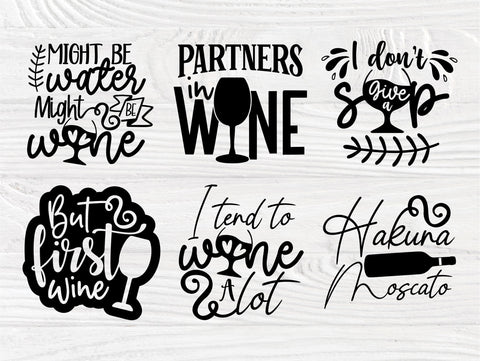 Wine SVG Bundle, Wine Glasses Shirt, Drinking Svg SVG TonisArtStudio 
