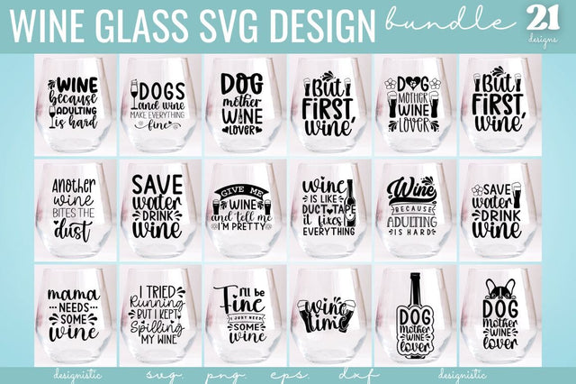 Wine SVG Bundle, Wine Quotes SVG Bundle SVG DESIGNISTIC 