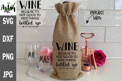 Wine Svg bundle, wine quotes, wine sayings bundle SVG The Artsy Spot 