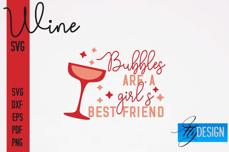 Wine SVG Design | Alcohol SVG Quotes | Party SVG Quotes SVG Fly Design 