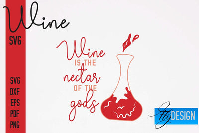 Wine SVG Design | Alcohol SVG Quotes | Party SVG Quotes SVG Fly Design 