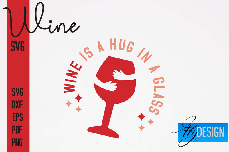 Wine SVG Design | Alcohol SVG Quotes | Party SVG Quotes SVG Fly Design 