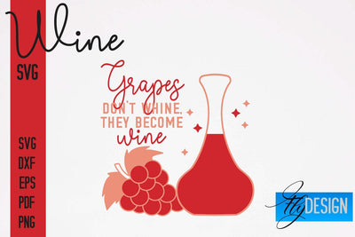 Wine SVG Design | Alcohol SVG Quotes | Party SVG Quotes SVG Fly Design 