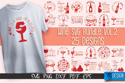 Wine SVG Design | Alcohol SVG Quotes | Party SVG Quotes v.2 SVG Fly Design 