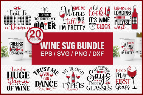 Wine SVG Design Bundle SVG SH_Tee store 