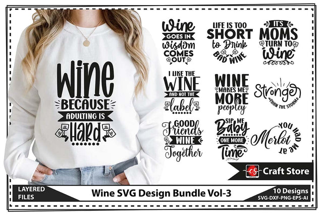Wine SVG Design Bundle Vol-3 SVG shah alam 