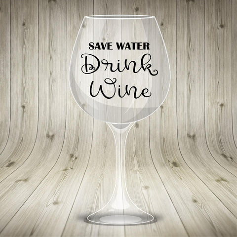 Wine SVG - Save water, drink wine SVG Stacy's Digital Designs 
