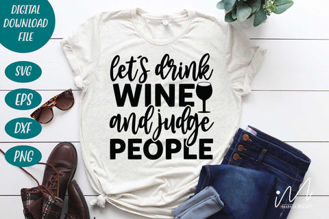 Wine t-shirt bundle, Wine t shirt, Cheers with wine svg, Wine cut files bundle, They whine I wine svg, Wine a little lough a lot svg SVG Isabella Machell 