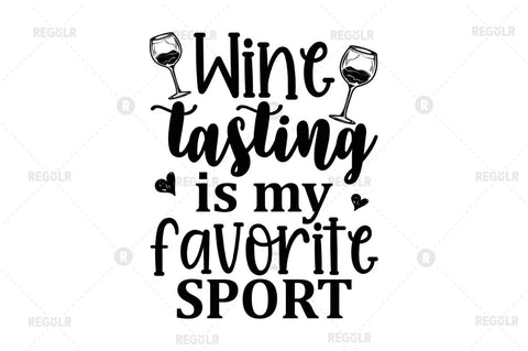 Wine tasting is my favorite sport SVG SVG Regulrcrative 