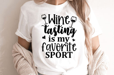 Wine tasting is my favorite sport SVG SVG Regulrcrative 