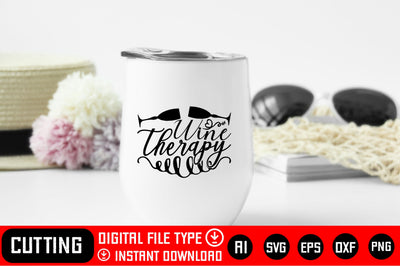 Wine Therapy SVG CraftlabSvg29 