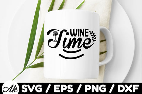 Wine Time svg SVG akazaddesign 